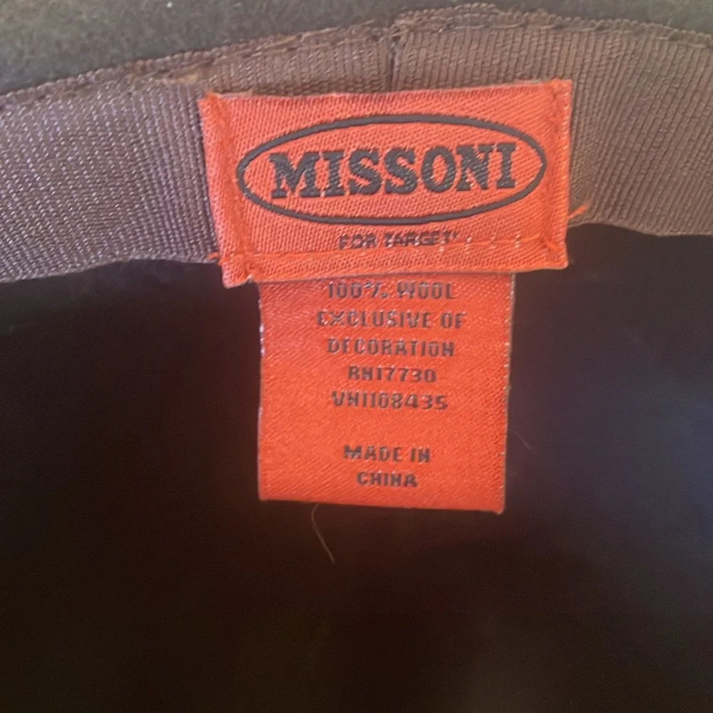 Missoni Brown Wool Floppy Hat - Picture 6 of 6